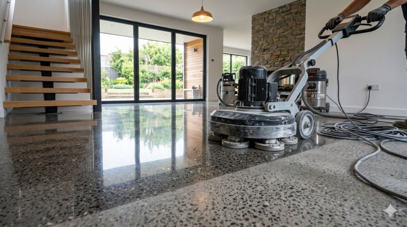 Basement Concrete Polishing in Louisville, KY